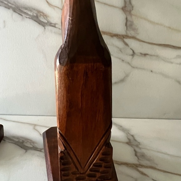 Vintage Mexican Folk Art hand carved wood Monk Priest Frier. 8.5” tall. - Picture 3 of 5